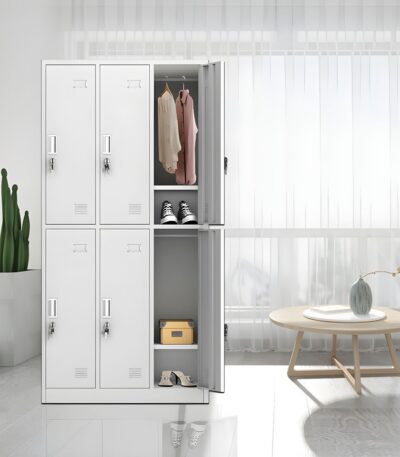 6 Locker metallic cabinet