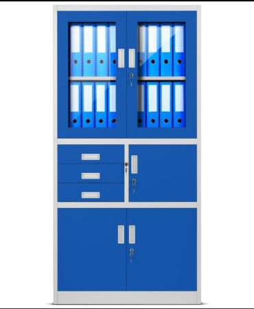 2-Door office filling cabinet with safe