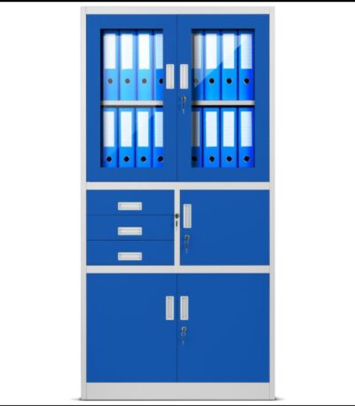 2-Door office filling cabinet with safe