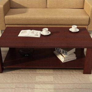 Mahogany coffee table.