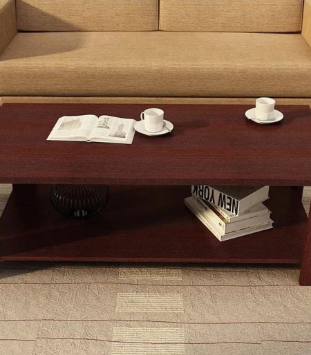 Mahogany coffee table.