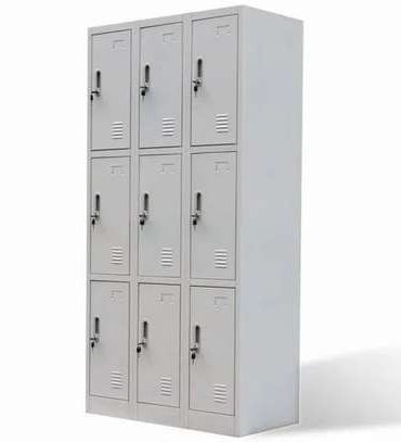 9 Locker metallic cabinet