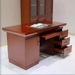 mahogany 1.4 meters office desk