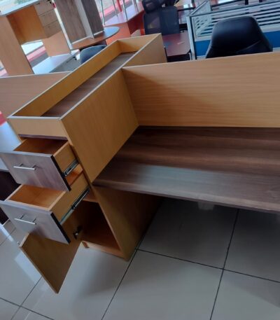 4 way wooden workstation