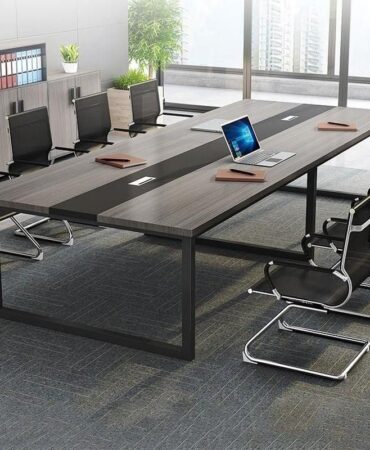 Wooden standard boardroom table