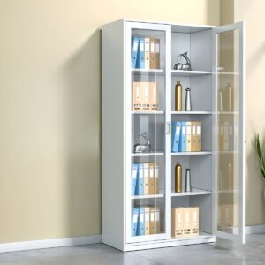 Glass door filing cabinet