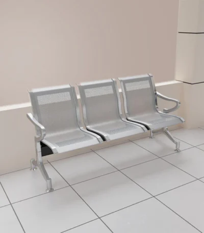 3-link steel reception bench