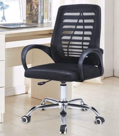 Meshed back office chair