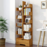 10-Tier wooden bookshelf