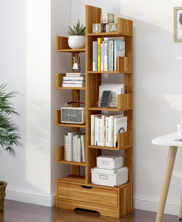 10-Tier wooden bookshelf