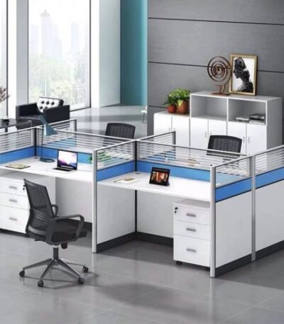 4 seater modular workstation