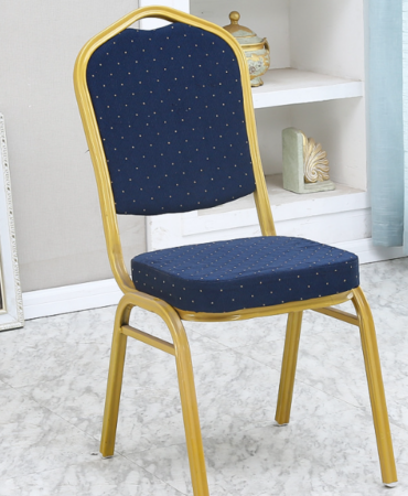 Blue banquet chair