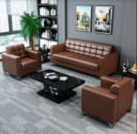 Brown office sofa