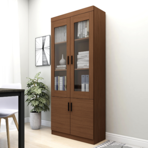 2 door wooden office cabinet