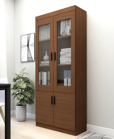 2 door wooden office cabinet