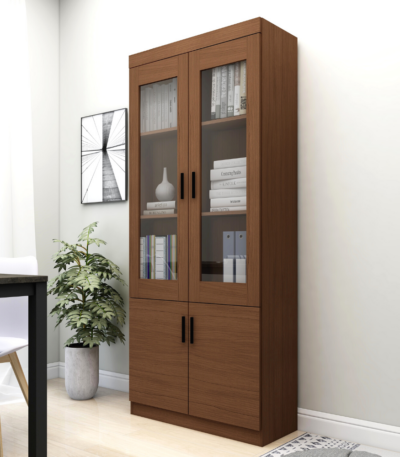 2 door wooden office cabinet