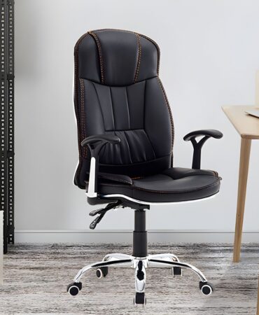 Recliner leather office chair