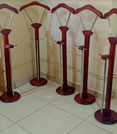 mahogany coat stand