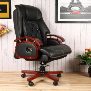 Director's reclining leather chair