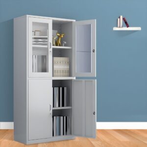 2 door steel office cabinet