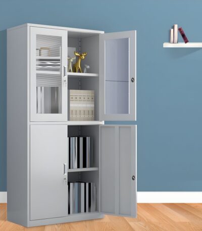 2 door steel office cabinet