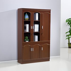 3 door office bookshelf