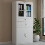 2 door metallic cabinet with safe