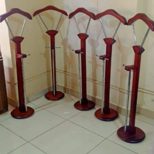 Mahogany office coat stand