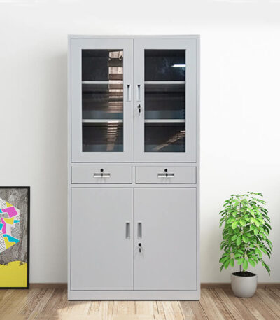 2 door Metallic storage cabinet