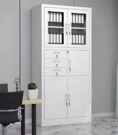 Modern filing cabinet with safe