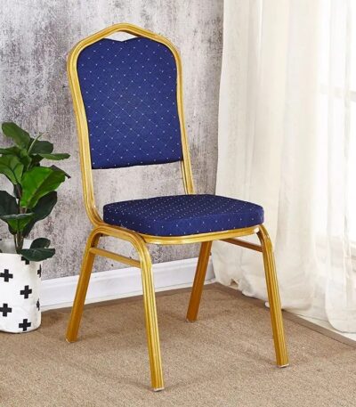 Blue banquet chair