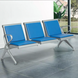 Heavy duty padded airport bench
