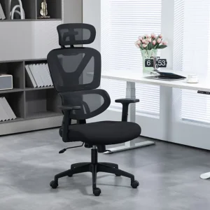 Adjustable ergonomic high-back office chair