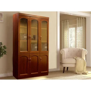 3-door wooden storage cabinet
