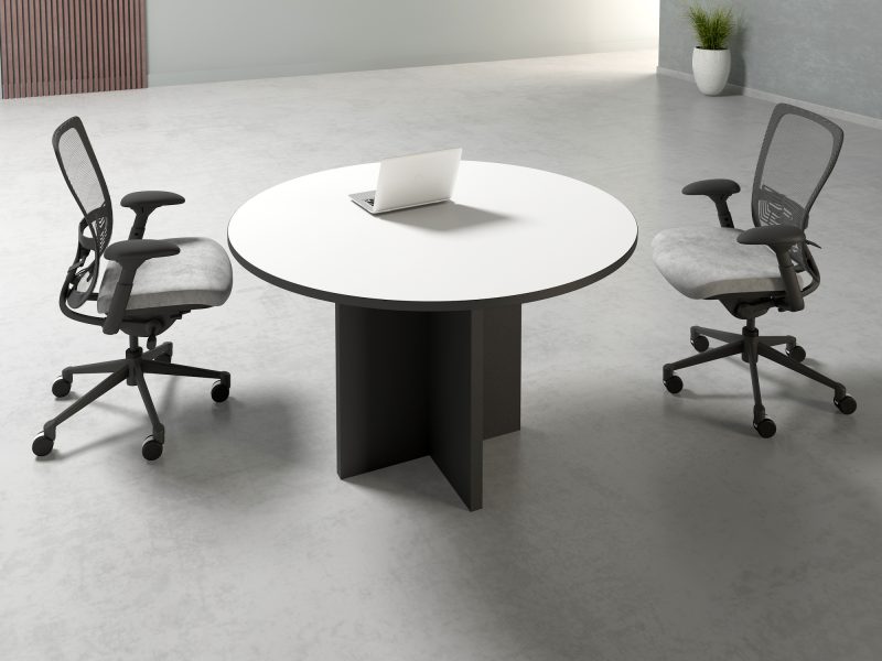 1.4m round conference table - Image 2