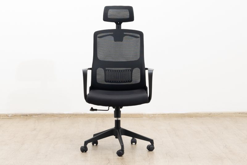 High-back mesh office seat