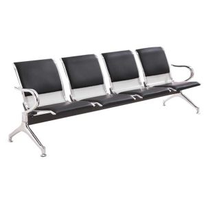 4-link padded office waiting bench