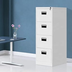 4-drawer steel lockable filing cabinet