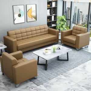 5 seater brown executive sofa