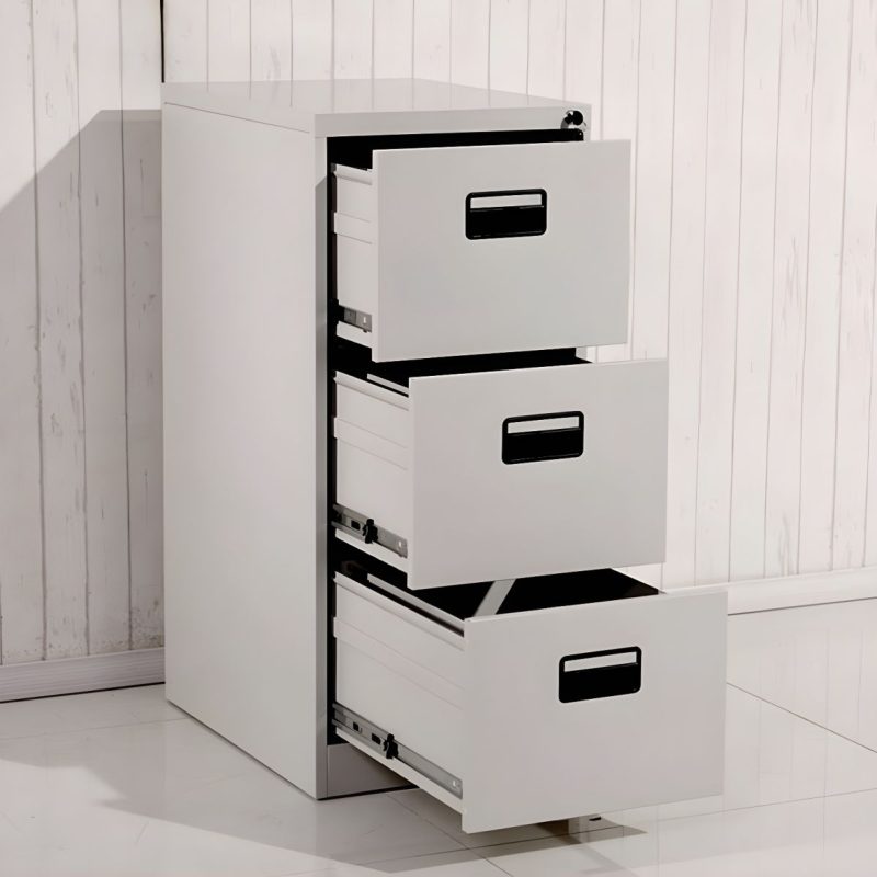 3-drawer lockable filing cabinet - Image 3
