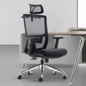 Orthopedic reclining mesh office seat
