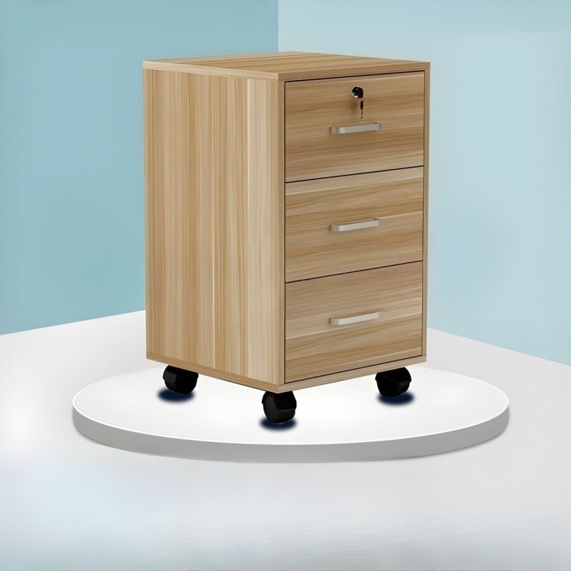 Mobile 3-drawer pedestal