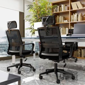 Swivel ergonomic office seat