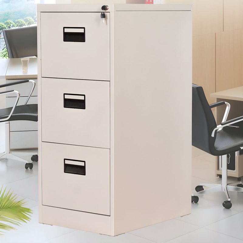 Vertical 3 drawer filing cabinet - Image 3