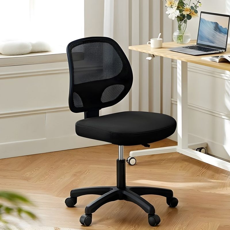Black mesh cashier office chair - Image 4