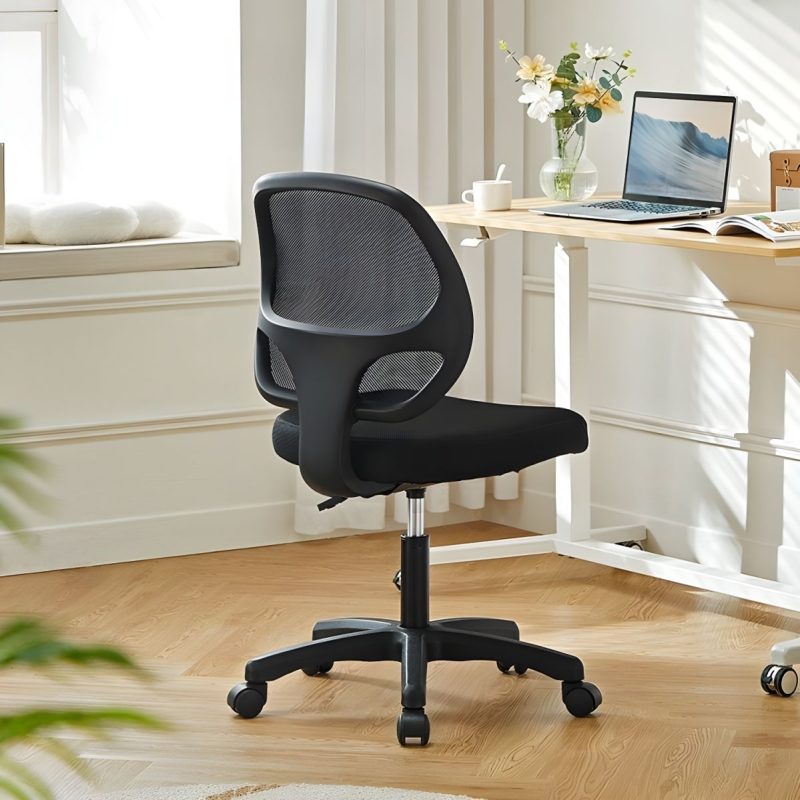 Black mesh cashier office chair - Image 5