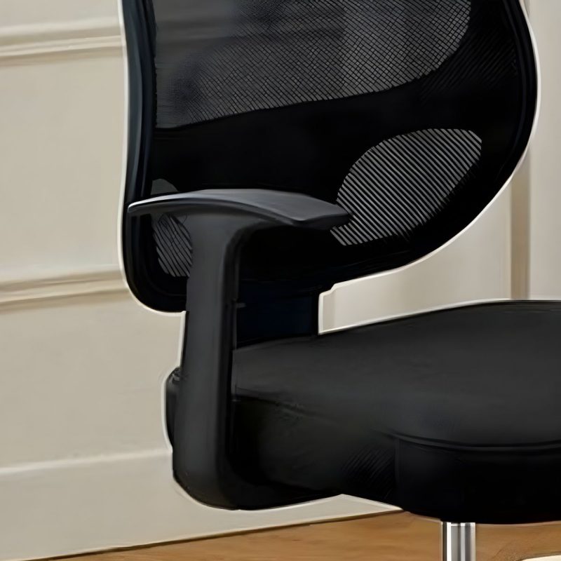 Black mesh cashier office chair - Image 3