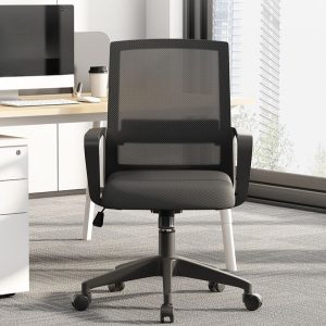 Black medium back office seat