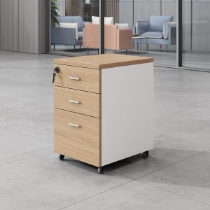 Movable 3 drawer pedestal