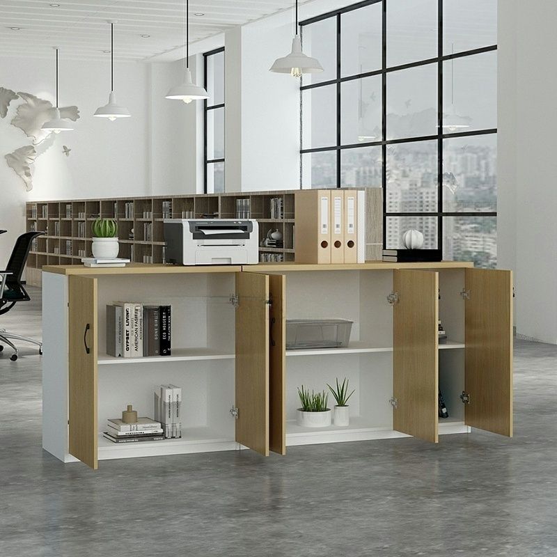 3-door wooden storage credenza - Image 3